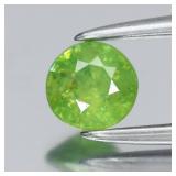 0.32ct 4.2mm Round Natural Green Demantoid Garnet