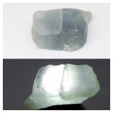 38.89ct 27.5x20.2mm Rough Natural Greenish Blue Aq