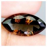 Marquise Concave Cut Natural Clean Smoky Quartz Br