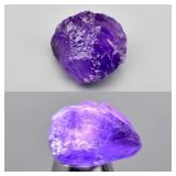 14.43ct 17x15.5mm Rough Natural Purple Amethyst -