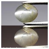 0.63ct Oval Cabochon Natural Green Cat's Eye Alexa
