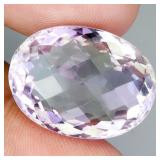 Oval Cut Natural Unheated Pink Amethyst Bolivia 26