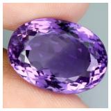 Oval Cut Natural Unheated Top Purple Amethyst Urug