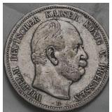 German States Prussia Wilhelm I 1876 5 Marks