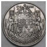 Canada 50 Cents 1947 Curved 7