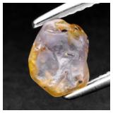 1.42ct Rough Natural Green Pinkish Purple Sapphire