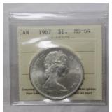 ICCS Canada Dollar 1967 MS-64