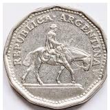 1964 Argentina 10 PESOS coin 23mm