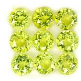 Round Cut Natural Unheated Top Rich Green Peridot