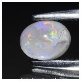0.22ct Oval Cabochon Natural Color Flash Coober Pe
