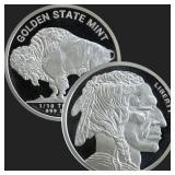 1/10oz .999 Silver GSM Buffalo / Indian Head Round