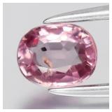 0.50ct 5x4mm Oval Natural Pink Malaya Garnet - Afr