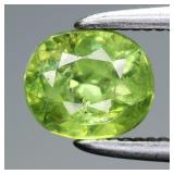 0.64ct Oval Brilliant Natural Green Demantoid Garn