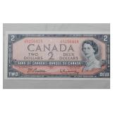Canada $2 Banknote 1954 BC-38b Beattie Rasminsky U