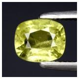 0.61ct 5.5x4.5mm Cushion Natural Green Sapphire -