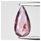 0.68ct 9.2x5mm Pear Natural Purplish Pink Sapphire