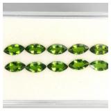 Marquise Cut Natural Unheated Green Chrome Diopsid