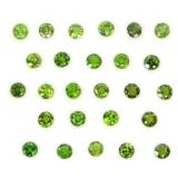 Round Cut Natural Unheated Green Chrome Diopside 2