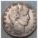 USA Barber Half Dollar 1899