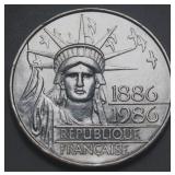 France 10 Francs 1986 Statue of Liberty Centennial