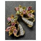 Gold Plated Silver 3g Tour/Cit/Cz ~2ct Intricate E