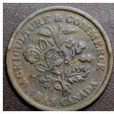 Cda Token LC-5A3 Montreal Un Sou Half Penny Token