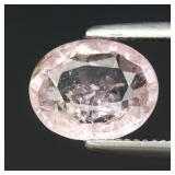 1.03ct 7.3x5.7mm Oval Natural Light Pink Tourmalin