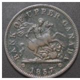 Canada PC-6D Upper Canada 1857 Penny Token Br719