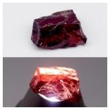 4.76ct 12x8.3mm Rough Natural Purplish Pink Rhodol