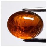 2.66ct Oval Cabochon Natural Orange Spessartite Ga