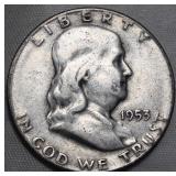 USA Franklin Half Dollar 1953-S