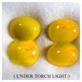 Oval Cab AAA Floral Flash Play Of Color Crystal Fi