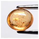 0.97ct Oval Cabochon Natural Orange Spessartite Ga
