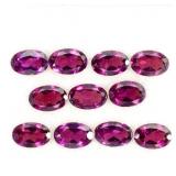 Oval Cut Natural Pink Raspberry Rhodolite Garnet 5