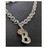 Silver 3.66g Genuine Diamond 0.015ct Kid