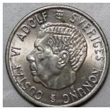 Sweden 2 Kronor 1953 Uncirculated