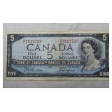 Canada $5 Banknote 1954 BC-39a  Beattie Coyne