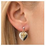 Silver 2.53g Genuine Diamond 0.02ct Earrings