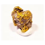Natural Gold Nugget on Quartz 3.17g Yukon