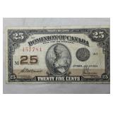 Dominion of Canada 25 Cents Shinplaster 1923 DC-24