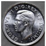 Canada 25 Cent 1943 Brilliant Uncirculated