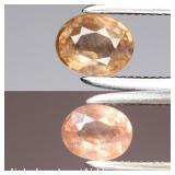 0.44ct 5x4mm Oval Natural Color Change Garnet - Un