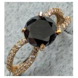 APPR $2835 10K Gold 2.02g Black Diamond 1.9ct