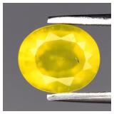 1.25ct 8.5x7mm Oval Natural Yellow Opal - Africa G