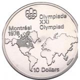 Silver 1973 Canada $10 Olympic Coin