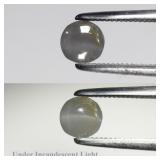 0.48ct Round Cabochon Natural Green Cat's Eye Chry