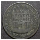Cda Token PC-1B3 1844 Bank of Montreal 1/2 Penny T