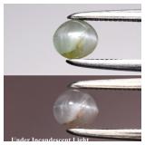 0.53ct Oval Cabochon Natural Green Cat's Eye Alexa