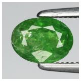 0.65ct 6.3x4.5mm Oval Natural Green Tsavorite Garn