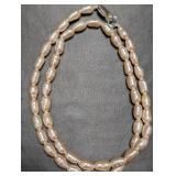 Silver Fresh Water Pearl Necklace 14'